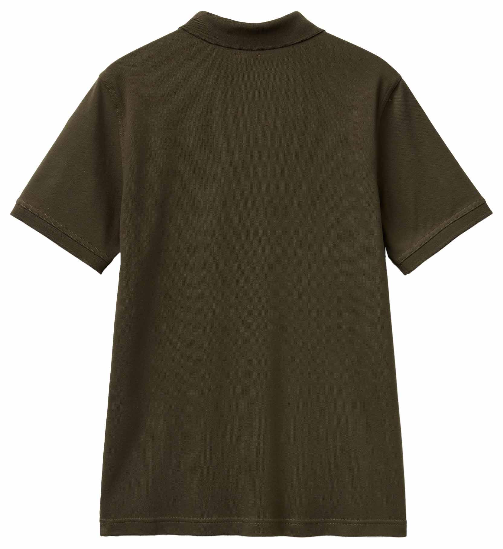 Benetton Polo M/M Maglia Polo Slim Patch Logo Cuore