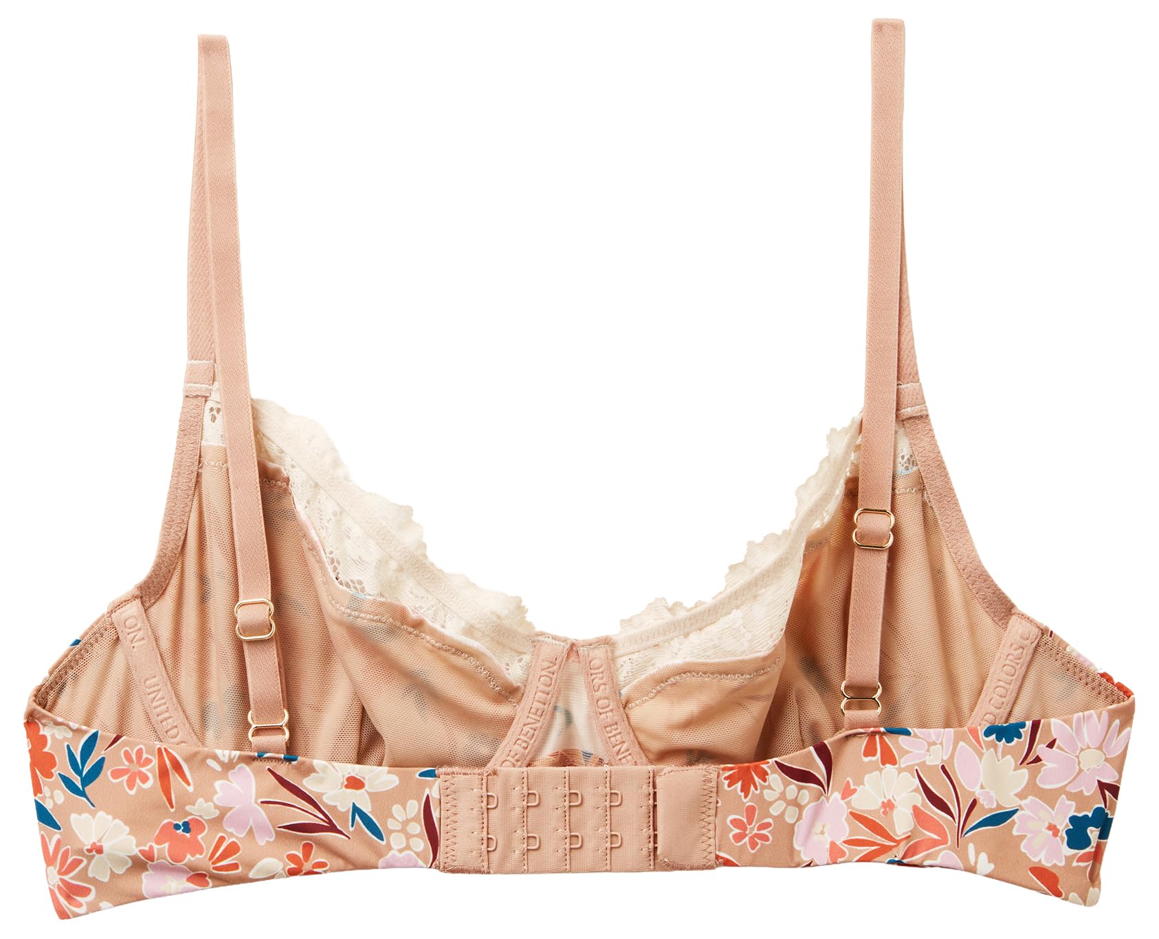 United Colors of Benetton Reggiseno coppa B pizzo stampato