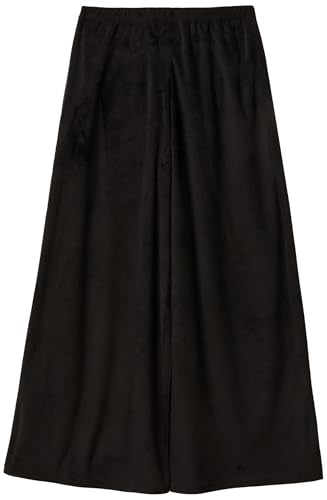 Benetton 3jqa3f04w Pantaloni Donna Nero ciniglia