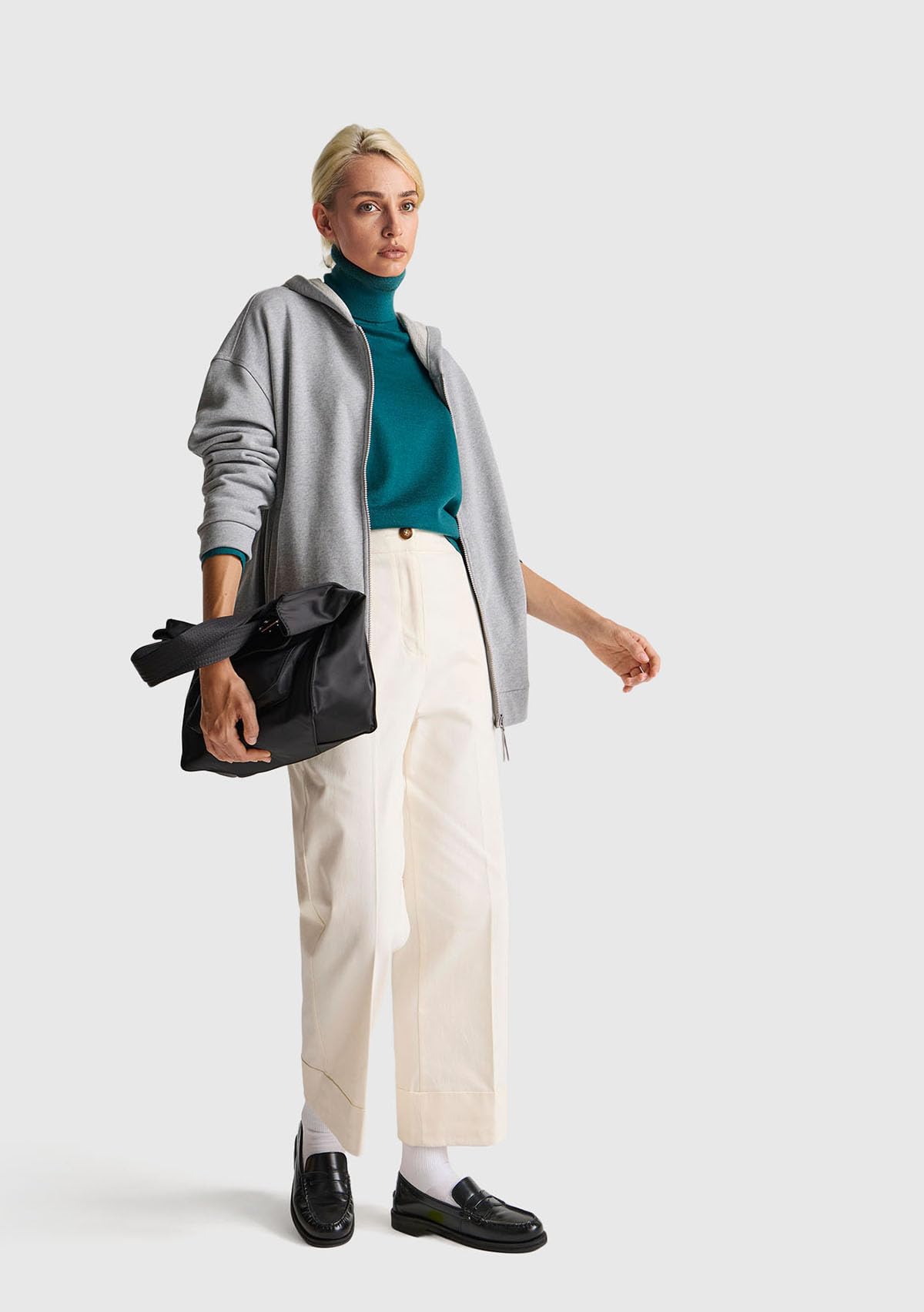 Benetton Pantaloni e Jeans pantalone dritto pinces cotone