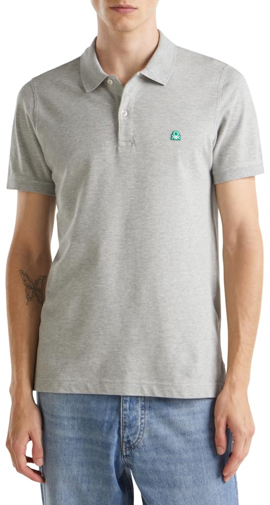 Benetton Polo M/M Polo Manica Corta Slim Patch Logo