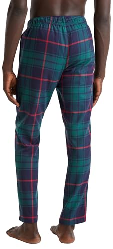 Benetton Pantalone Pigiama Uomo Flanella M Blu