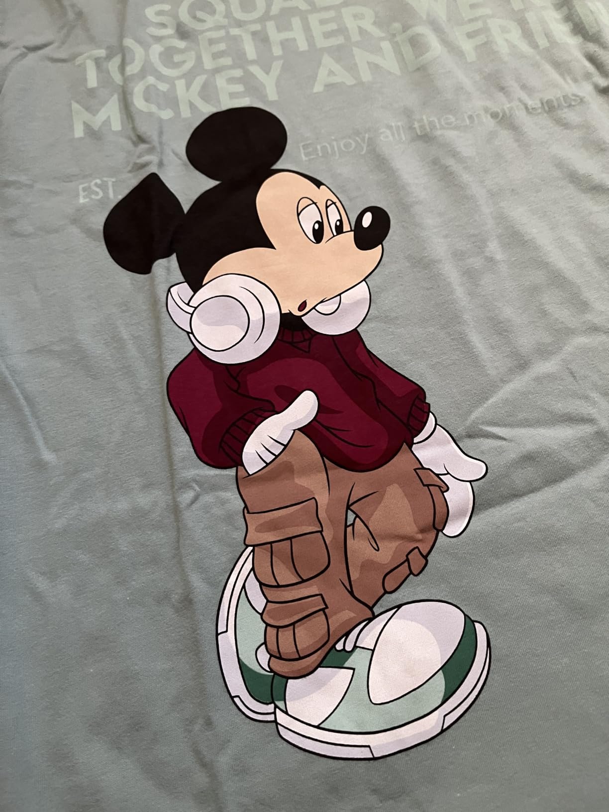 Benetton Pigiama Maglia Uomo Disney maniche lunghe jersey