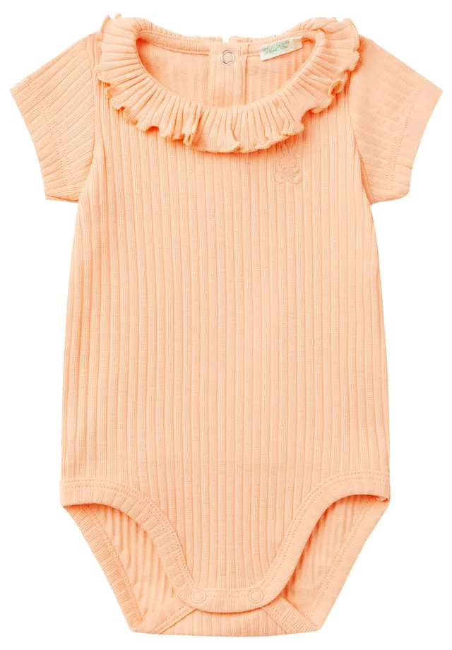 Benetton tutina neonato unisex arancione 12 mesi cotone