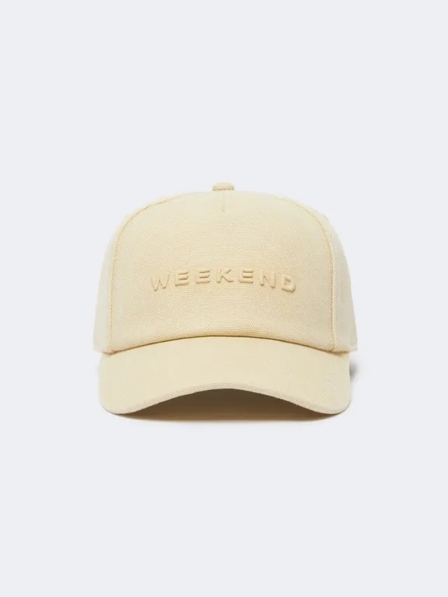 Max Mara Falco WKDFALCO001 Cappello Donna Beige Canvas