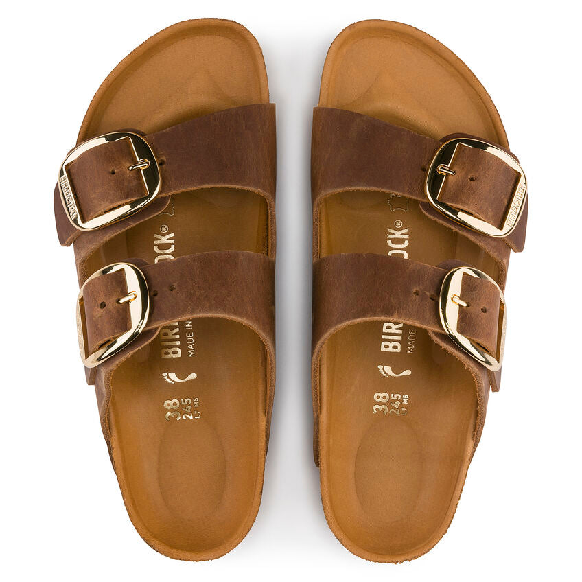 Birkenstock 1011073 Arizona Big Buckle Ciabatta Cognac Pelle