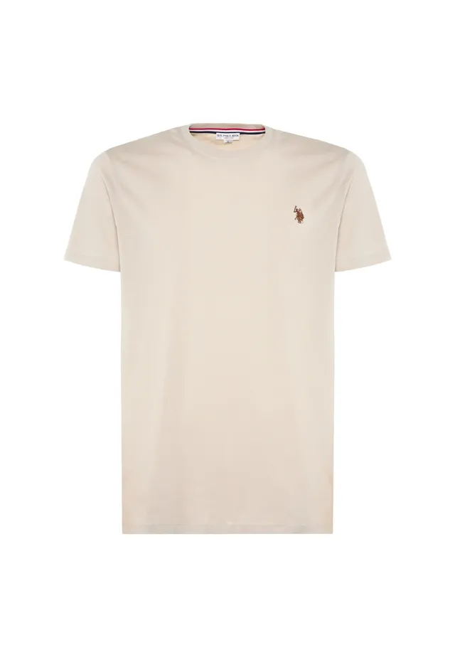 U.S. Polo Assn. Mick t-shirt beige cotone US43154015