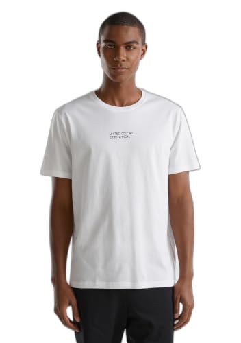 Benetton Pigiama Uomo T-Shirt S Bianco 101 Jersey