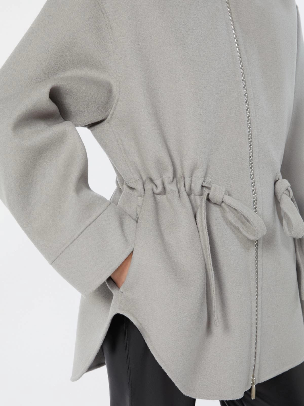 S Max Mara Monia SMMMONIA056 giacca donna grigio perla lana