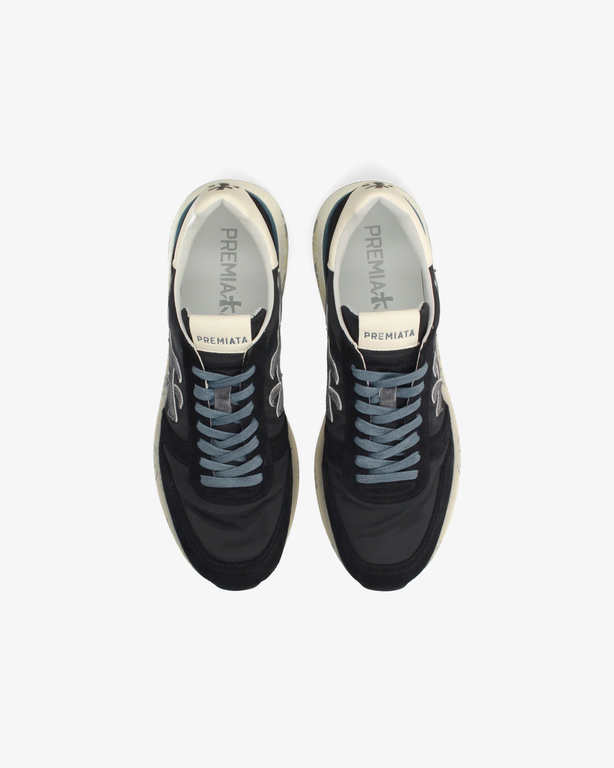 Premiata Mick 7716 Sneaker Uomo Blue Tessuto Suede