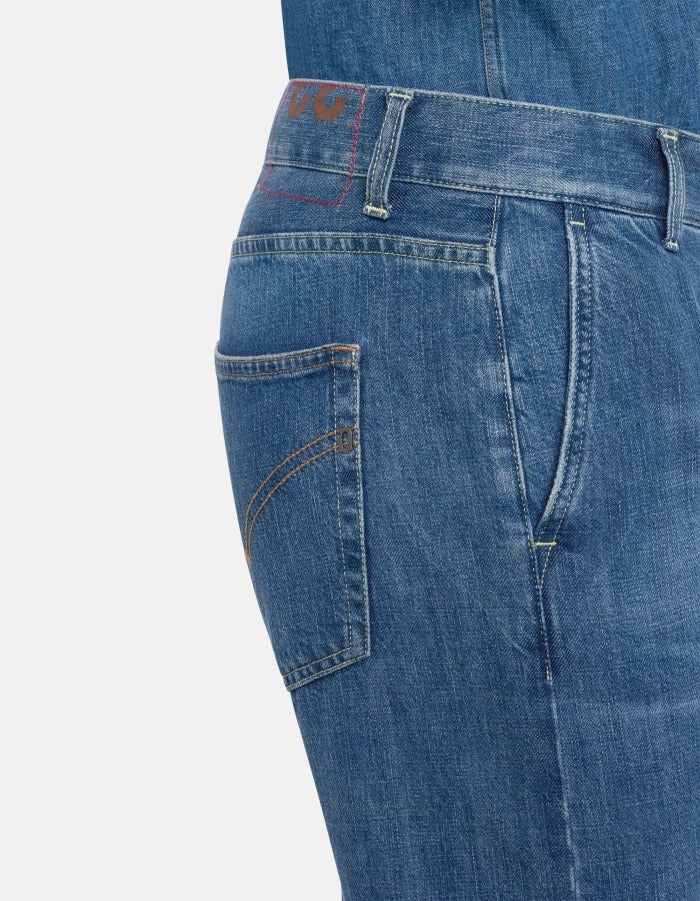 Dondup Jeff Carrot UP641 jeans uomo Blu
