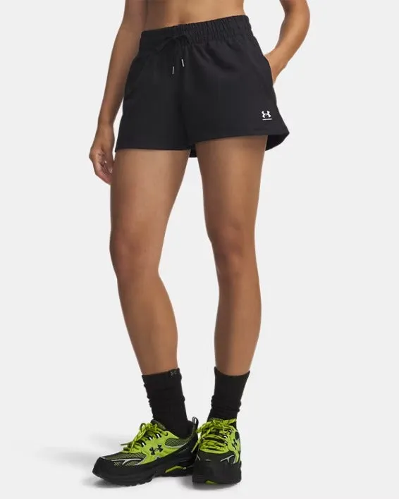 Under Armour Sport Terry 77-6011022 Shorts Donna Nero