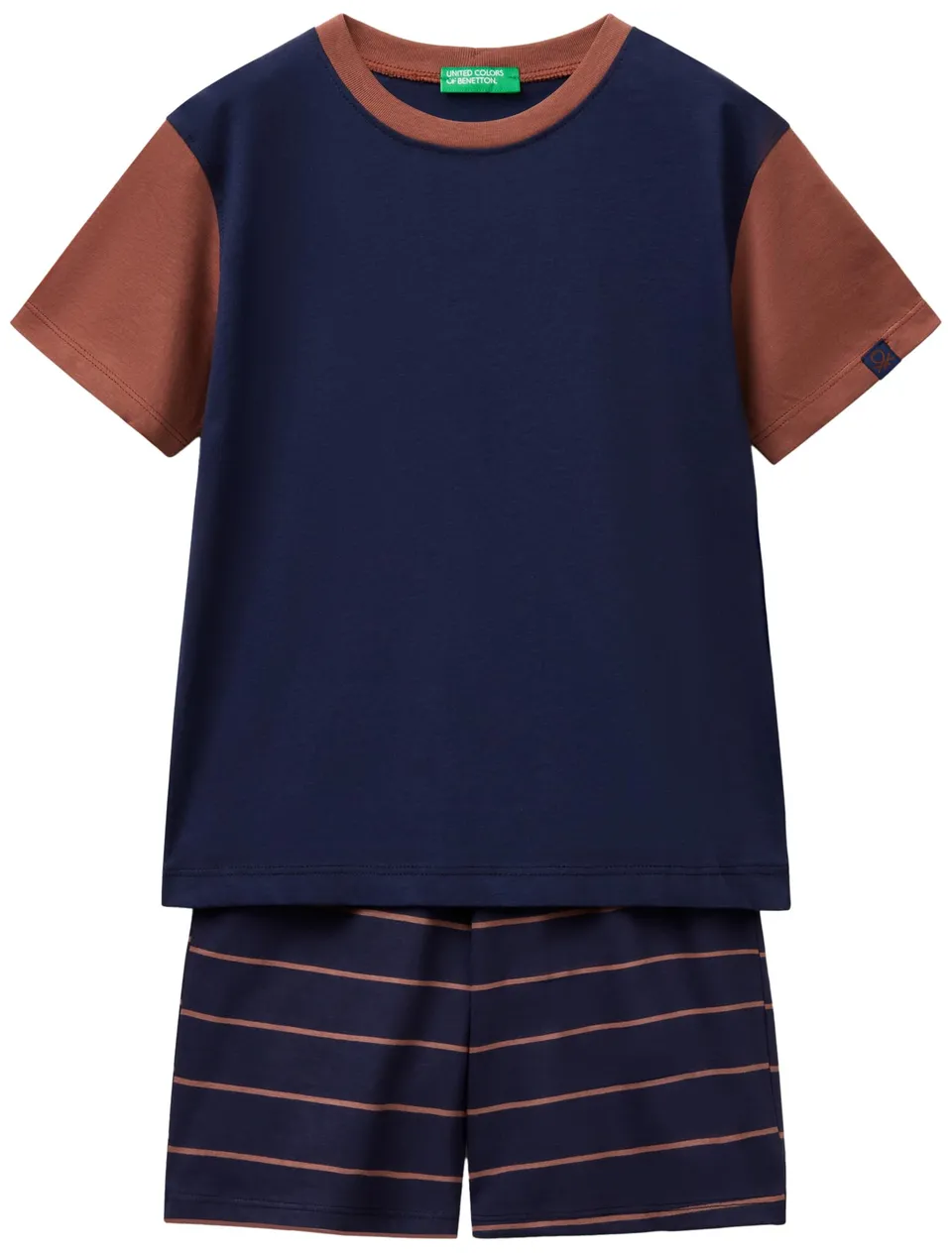 Benetton Intimo e Pigiami Pigiama T-shirt+Short tasca contrasto
