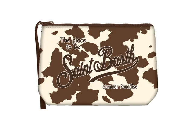 MC2 Saint Barth Aline Pochette Scuba Cow West Panna