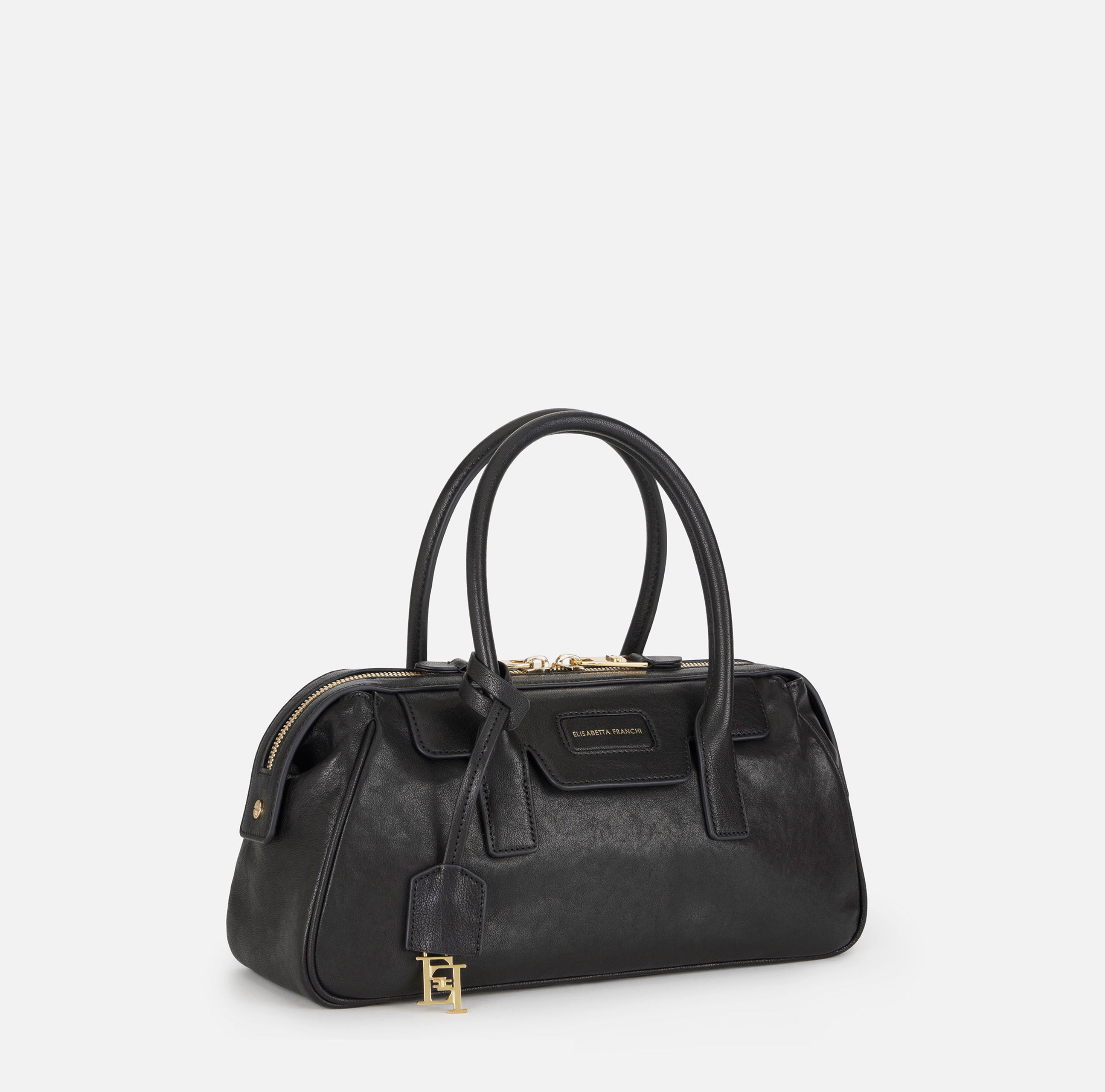 Elisabetta Franchi BS19A67E2 bauletto donna Nero nappa