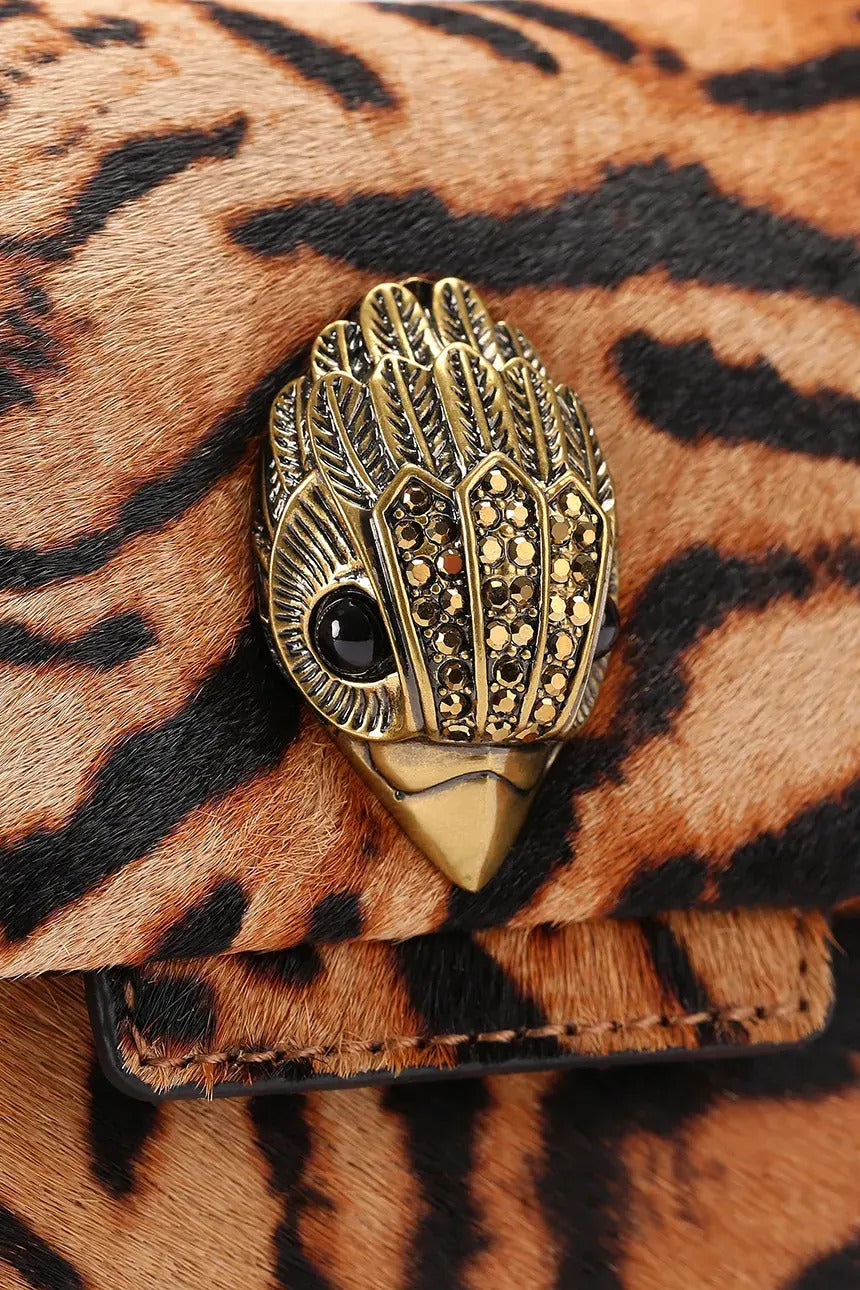Kurt Geiger Mini Kensington Borsa Donna Camel pelle catena