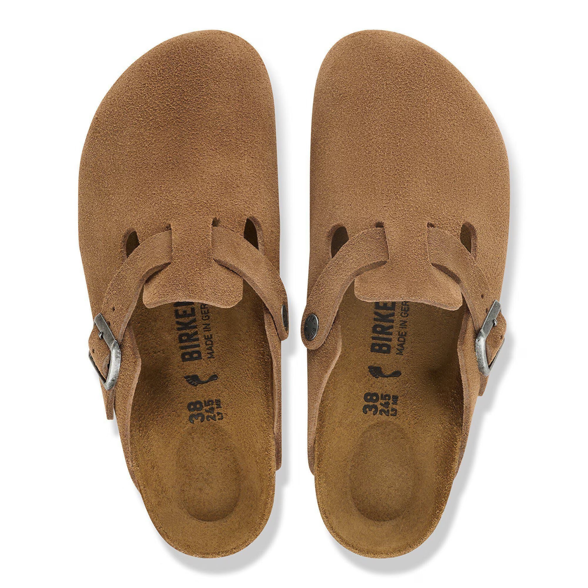 Birkenstock Boston 1032795 ciabatta Dark Tea suede