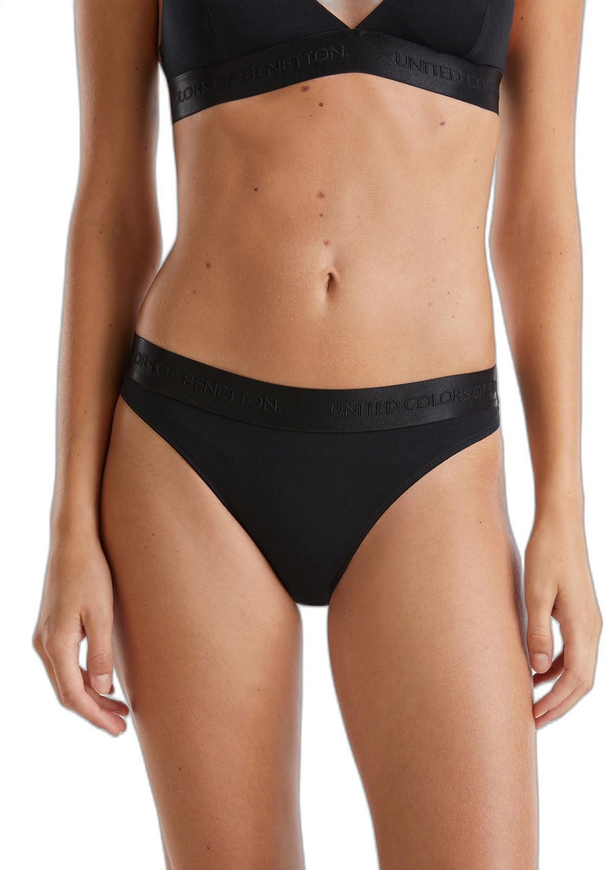 Benetton Slip 3op81s01m Mutande Donna Cotone Organico