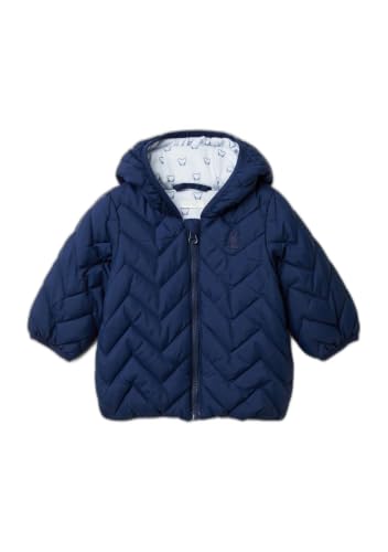Benetton Giacca Bimbi Giubbotto Blu 56 Imbottito