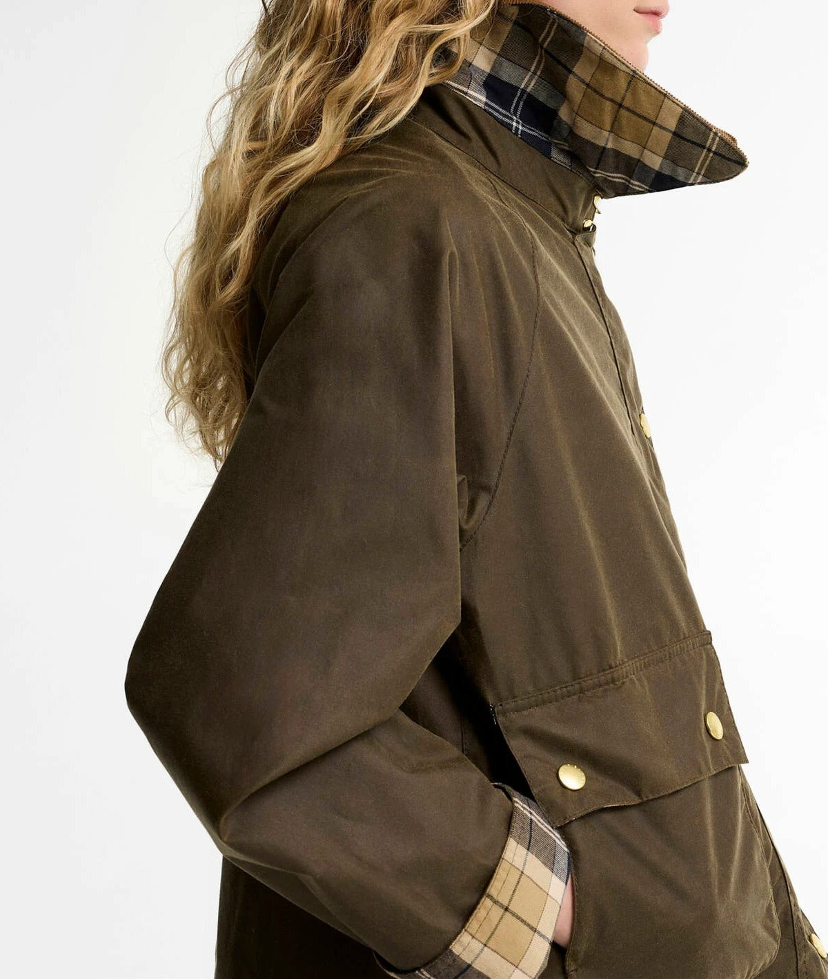 Barbour Modern Spey giacca donna beech cerata Icons