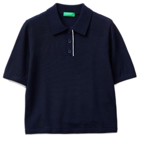 Benetton 11ahd301j Maglia Polo XS Marrone Lana