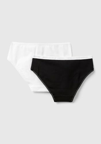 Benetton Set 2 Slip 3mc10s1bf Bambina Cotone