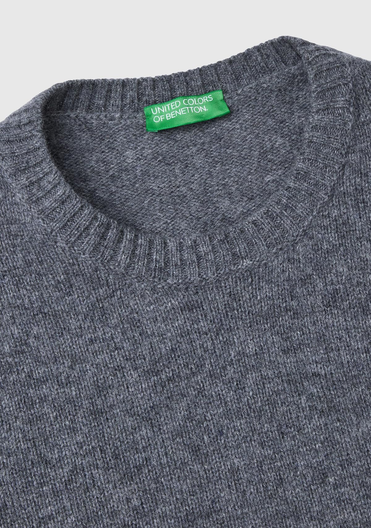 Benetton Maglione Uomo Girocollo a Righe Colorate