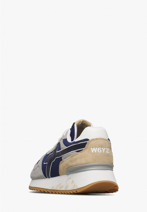 W6YZ Yak-M 2015185 26 sneaker uomo grigio navy tessuto