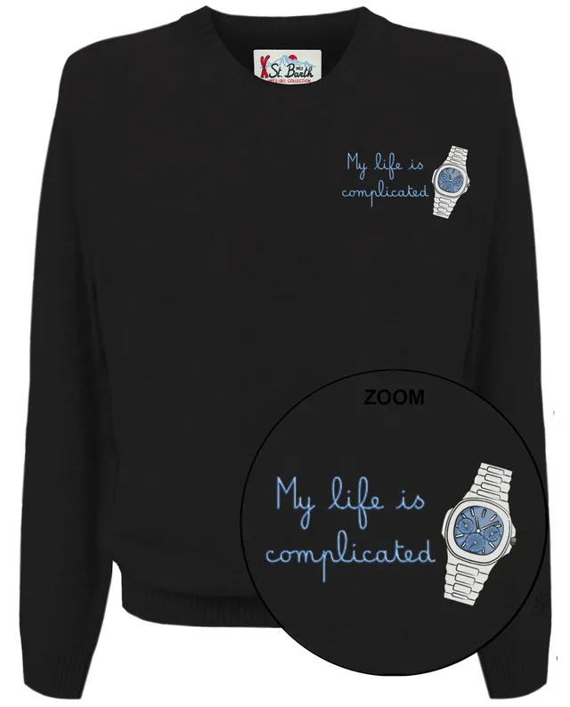 MC2 Saint Barth Heron Light Embry maglione uomo nero lana
