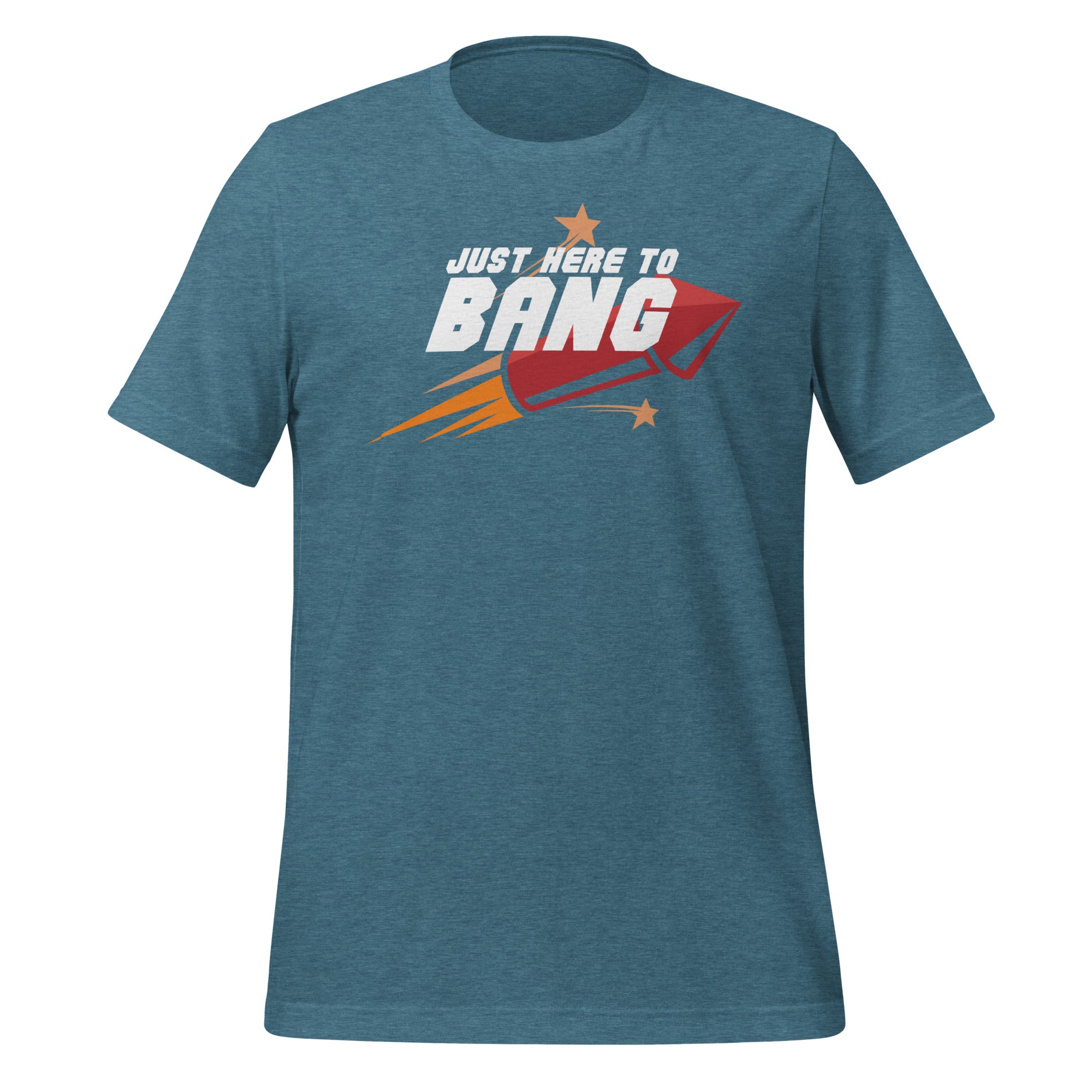 Pure Trash Just Here To Bang T-shirt uomo cotone Black Heather