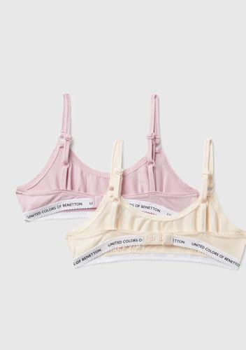 Benetton Brassiere Bambina Beige Taglia 120 Primo Reggiseno