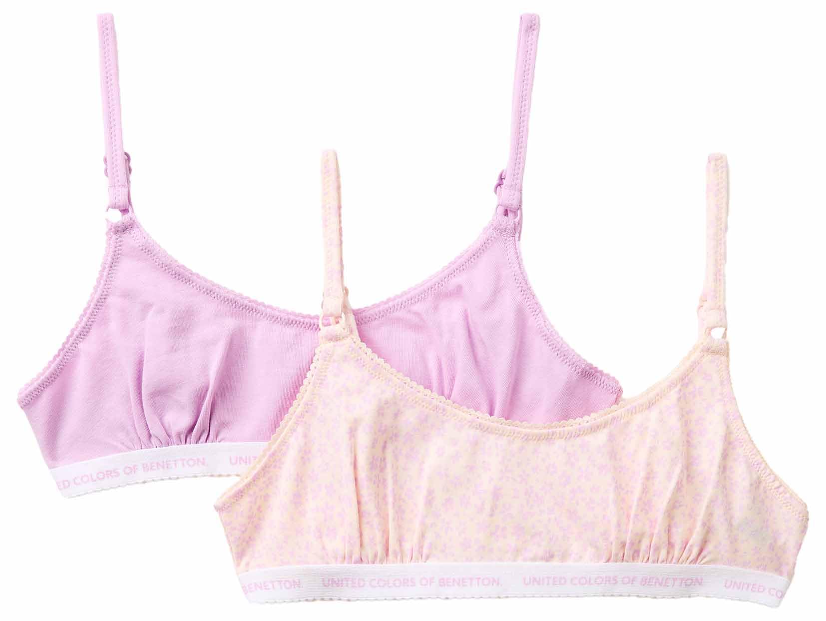 Benetton Brassiere Bambina Beige Taglia 120 Primo Reggiseno