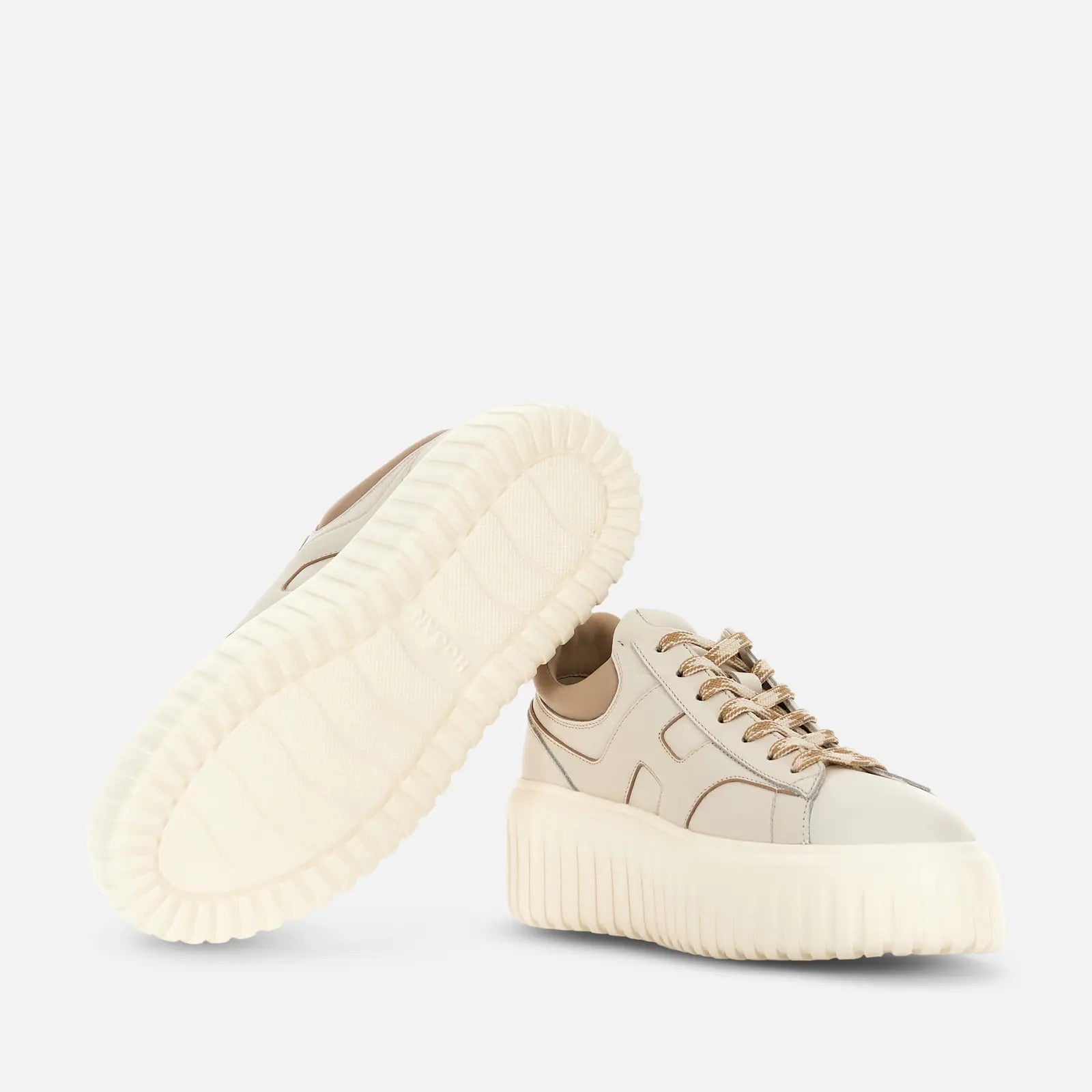Hogan H-Stripes HXW6450FE93UY sneakers avorio pelle
