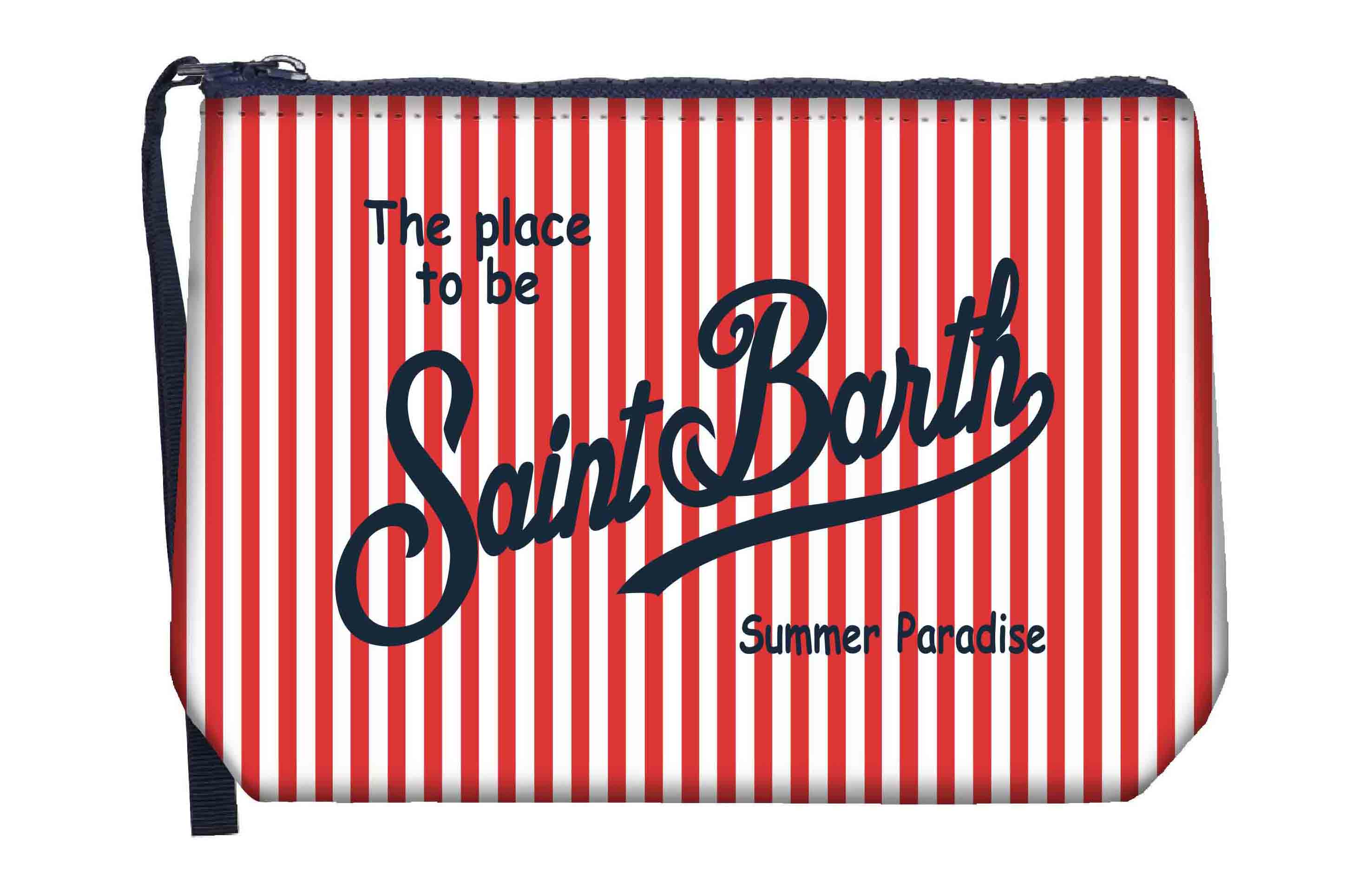 MC2 Saint Barth Aline 07712L Pochette Stripes Rosso