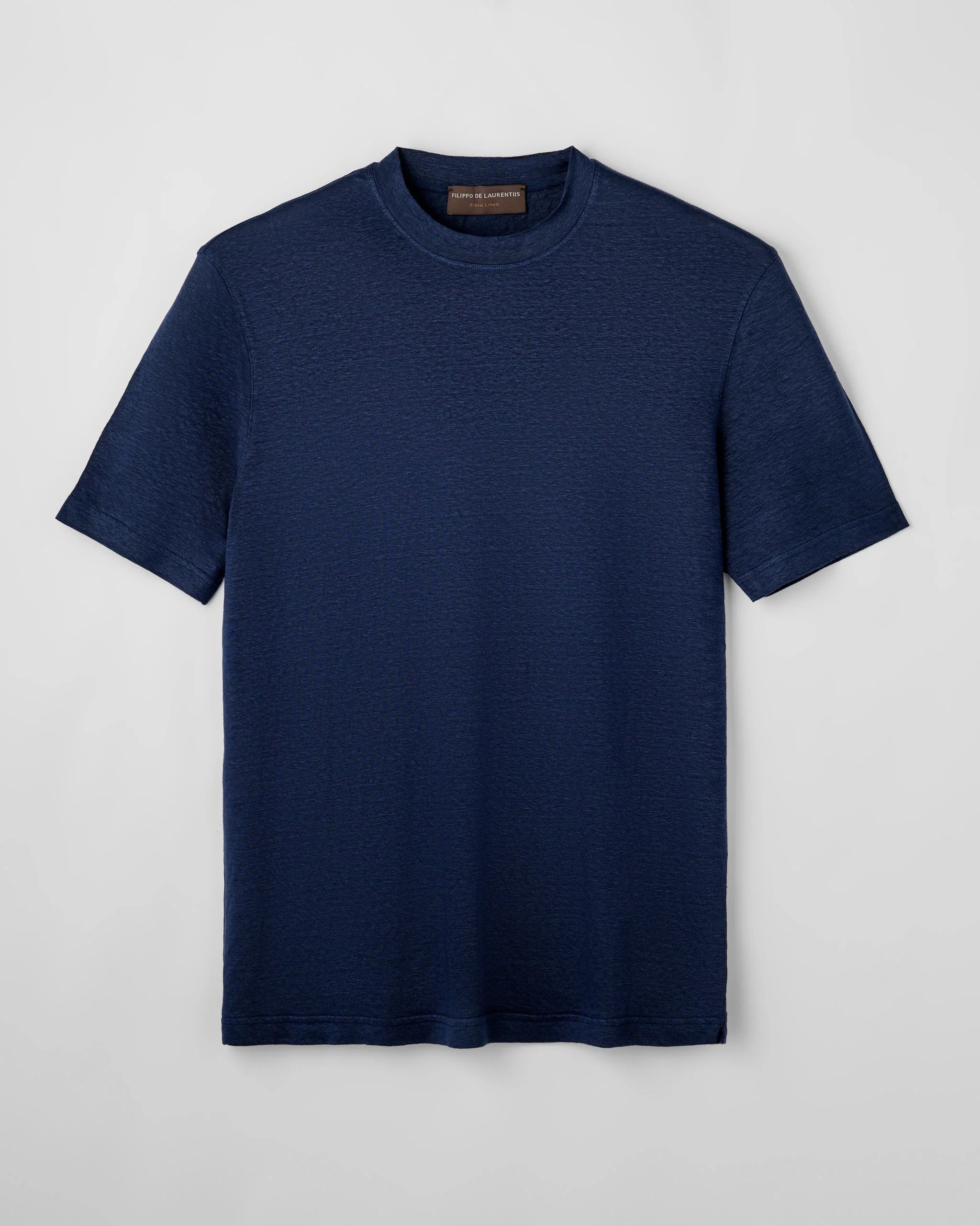 Filippo De Laurentiis TSMC JERLIN t-shirt lino indaco uomo