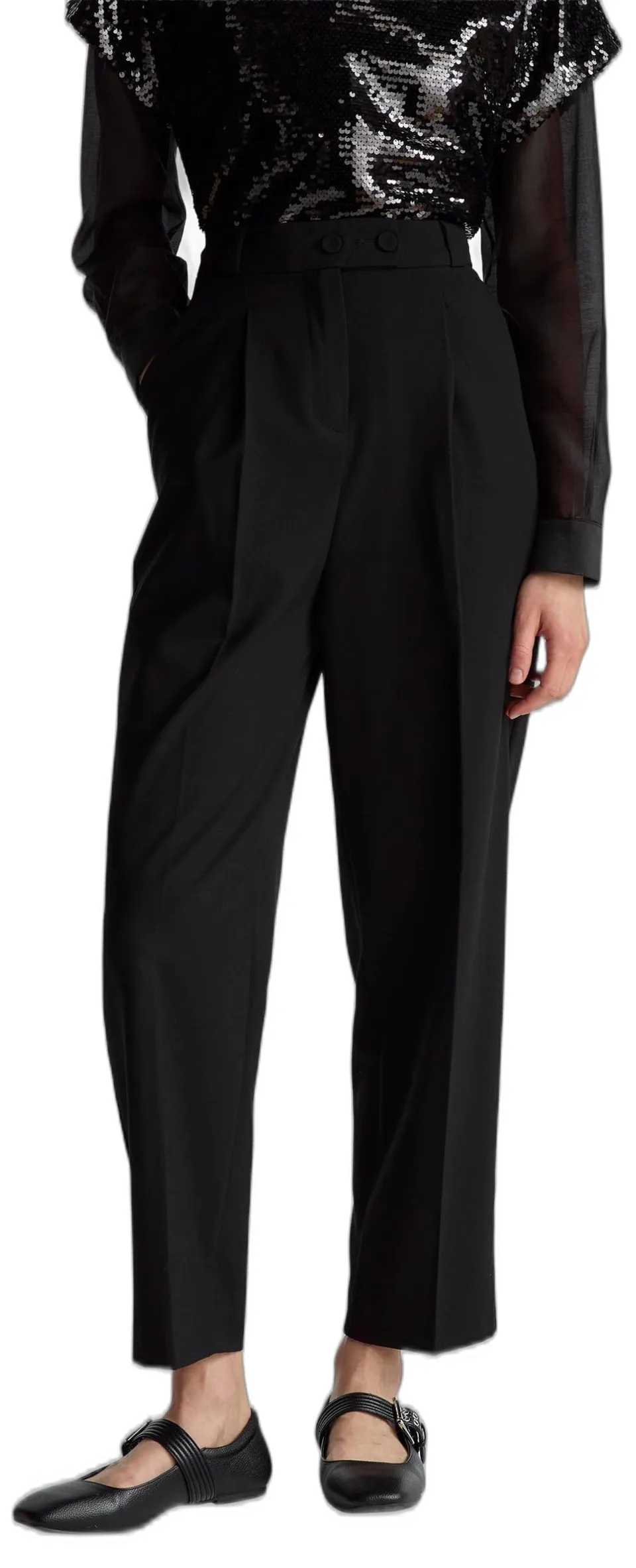Benetton 4e6qdf0ah Pantaloni Donna taglia 38 tinta unita