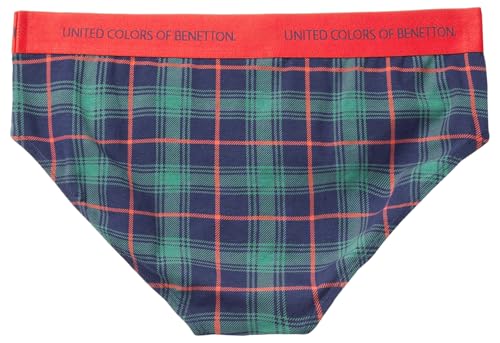 Benetton Slip Culotte Uomo Cotone Stampa Natalizia