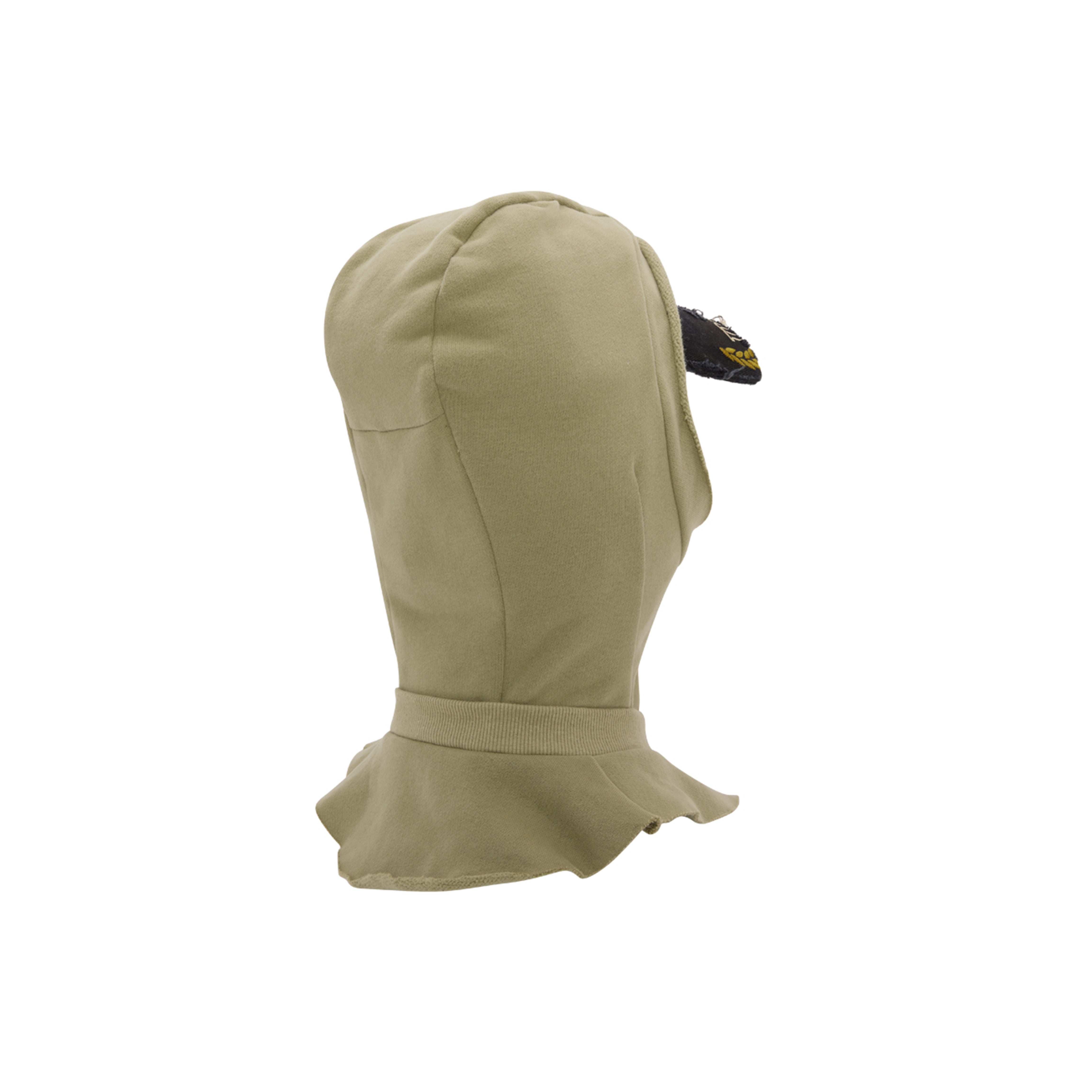 Martine Rose Cut Peak Cappellino Hood Black Washed Sage