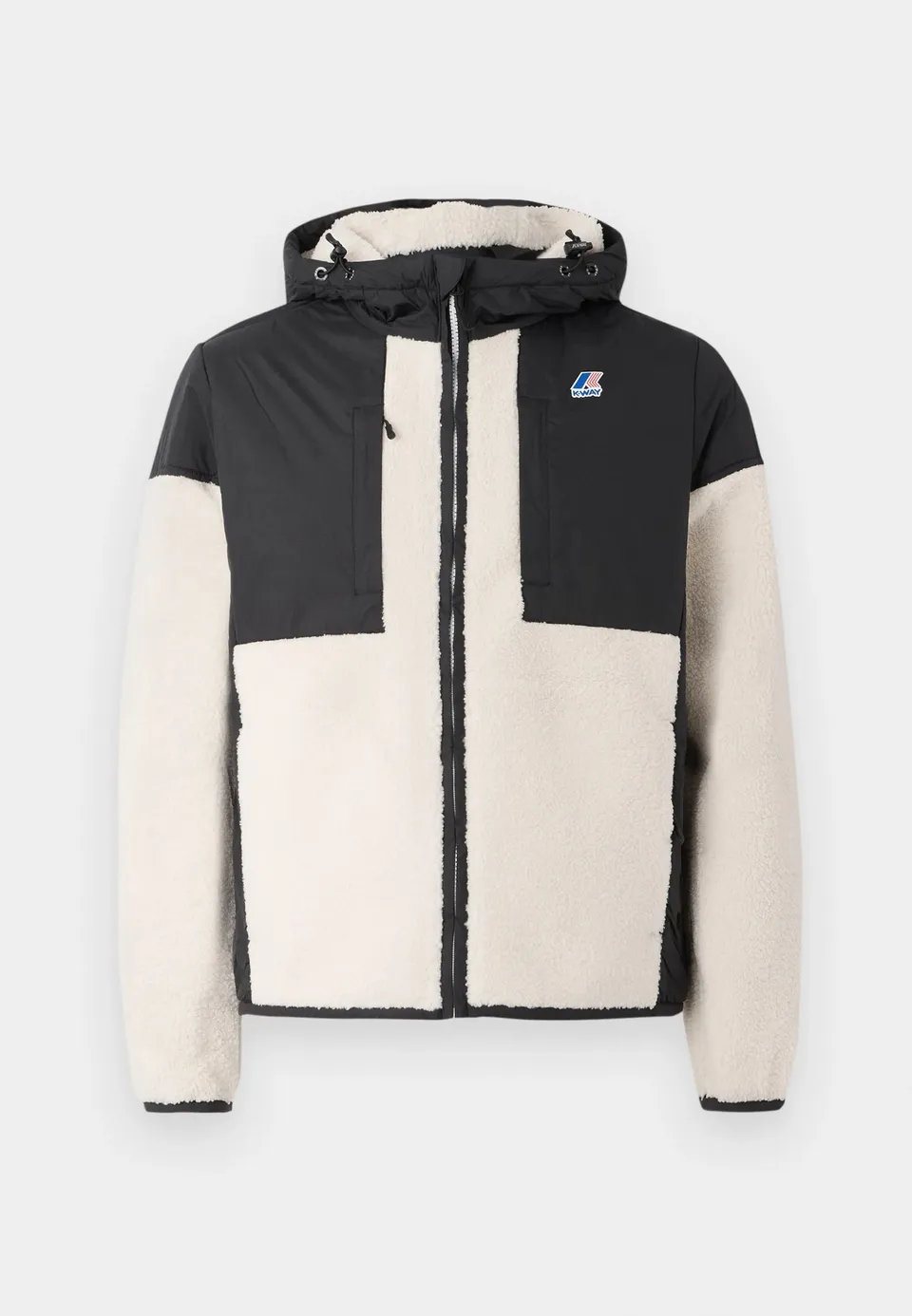 K-Way Samson K5122SW Giacca Uomo Black Ecru sherpa
