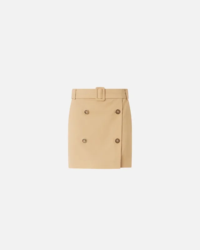 Pinko Sybil 106279 A2ER minigonna beige cotone slim