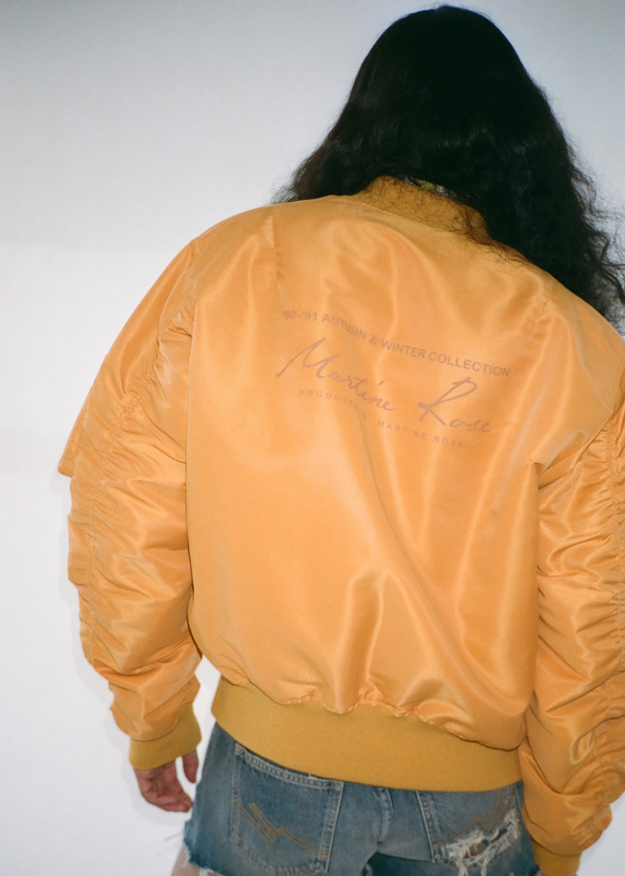 Martine Rose Classic Bomber bomber arancione imbottito