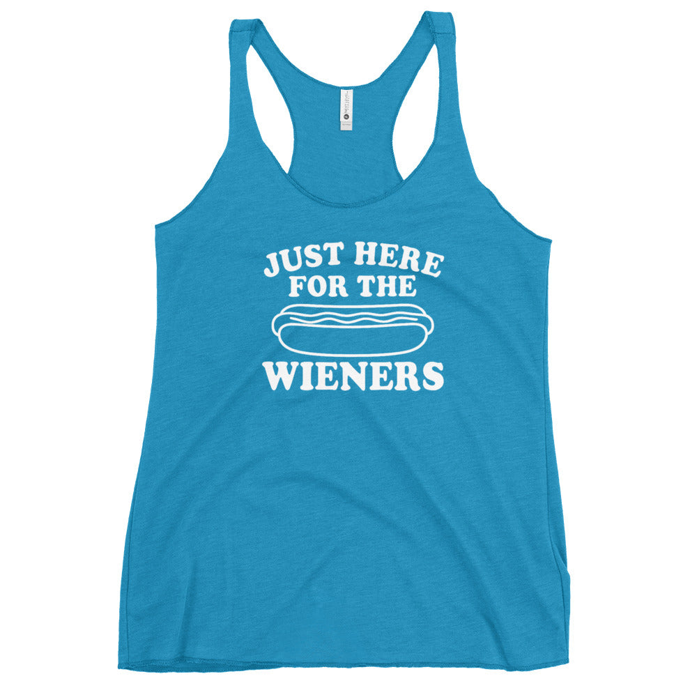 Pure Trash Just Here For Wieners canotta donna nera