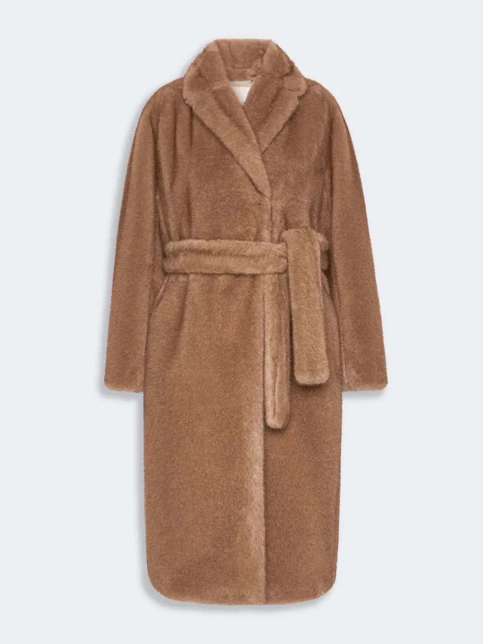 'S Max Mara Miss SMMMSS001 cappotto pelliccia beige