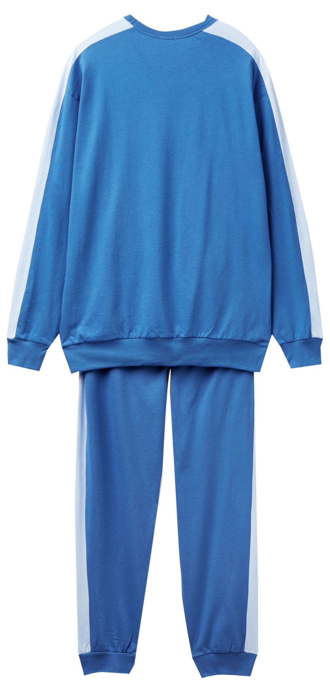 Benetton 30964p026 Pigiama Uomo Cotone Bluette