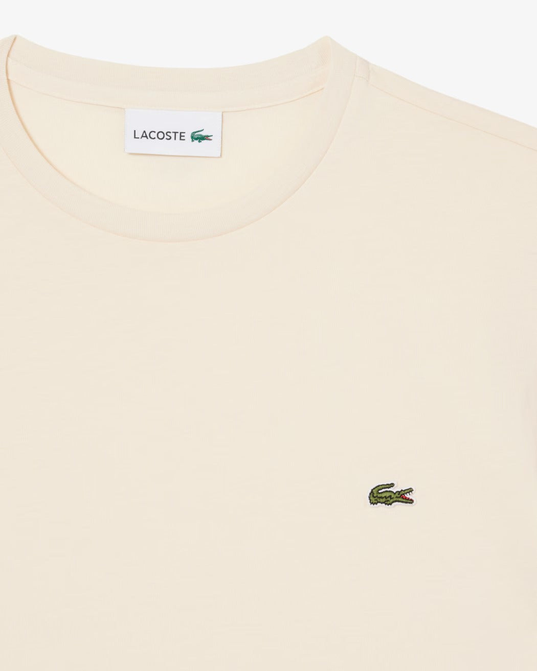 Lacoste TH6709 T-Shirt Uomo Beige Cotone Pima