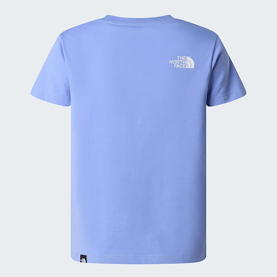 The North Face Easy NF0A8EHG T-Shirt Bambina Periwinkle Cotone
