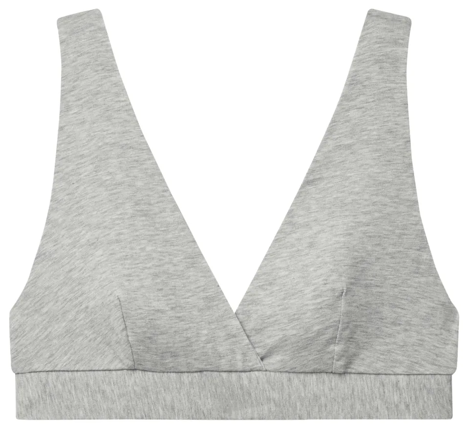 Benetton Intimo Triangolo Vela Reggiseno Grigio Melange Cotone