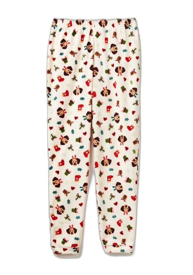 Benetton Pantaloni Donna XXS Pile Fantasia Cavigliera