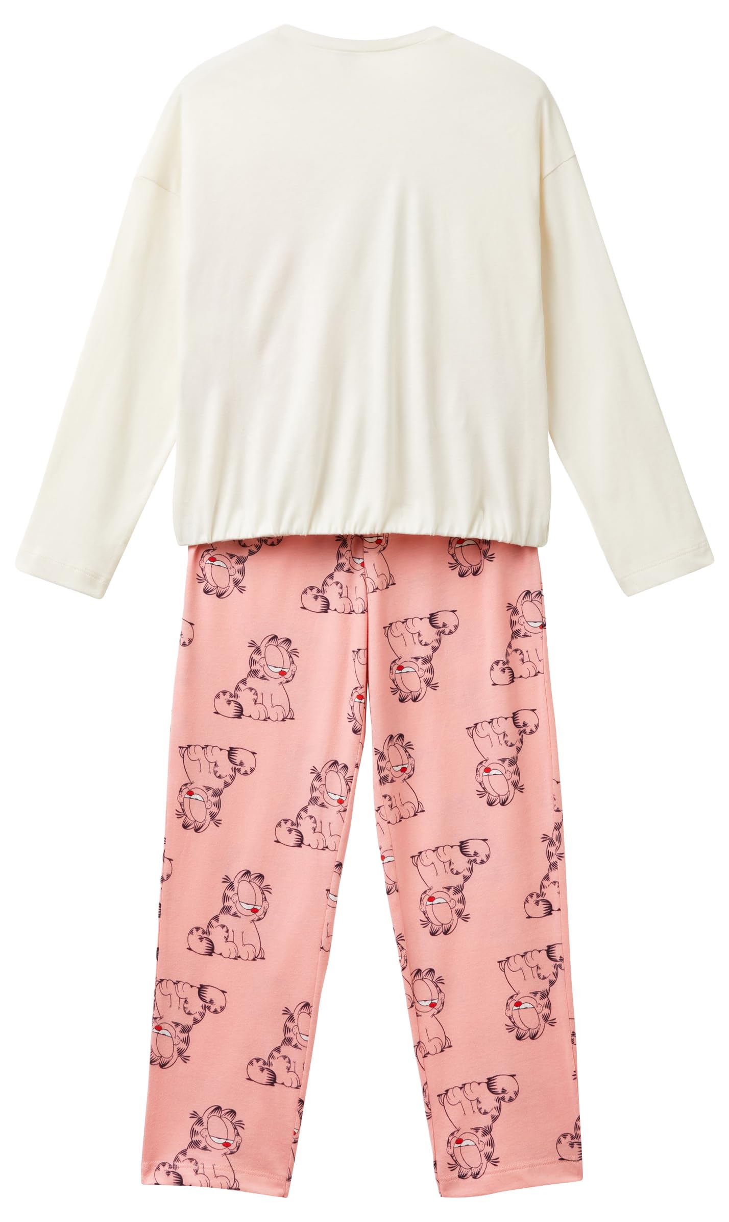 Benetton 3y5e0p06v pigiama bambina 90 Garfield