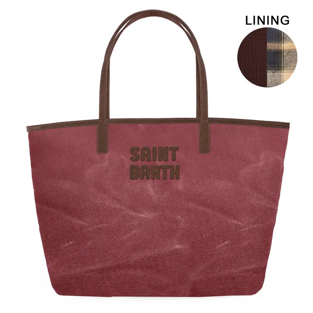 MC2 Saint Barth City Bag Mid Wax 01018M borsa bordeaux